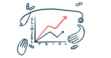 An illustration of a clinical trials chart is shown.