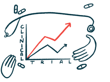 An illustration of a clinical trials chart is shown.