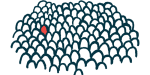 diagnosis of huntingtons disease | Huntington's Disease News | Illustration of a lone rare person in a crowd