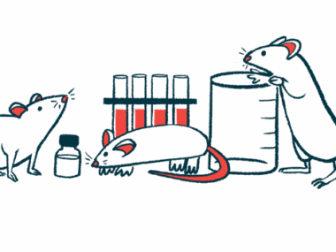 An illustration showing mice inspecting laboratory equipment.
