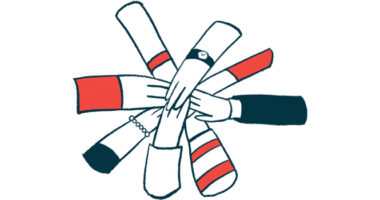 An illustration shows several hands joining together.