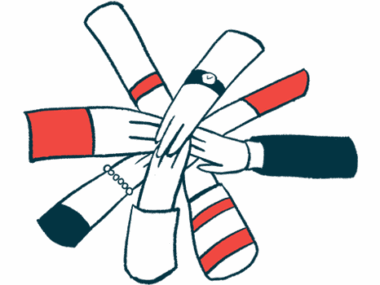 An illustration shows several hands joining together.