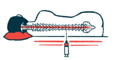 An illustration of a person receiving an intrathecal injection.