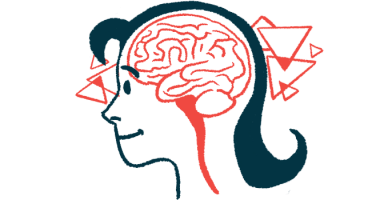 A person's brain is shown in a profile drawing.