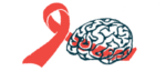An illustration of a brain and a red ribbon.