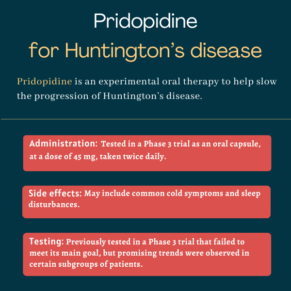 Pridopidine for Huntington's disease