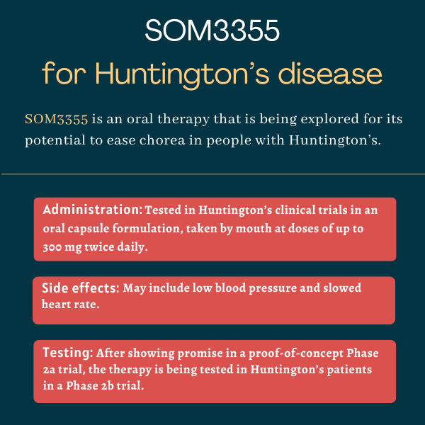 SOM3355 for Huntington's disease