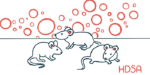 Three mice are shown against a backdrop of bubbles and the letters 